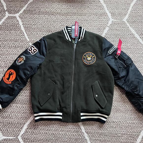 Alpha Industries Wool Jacket- Sz XL - Picture 1 of 7